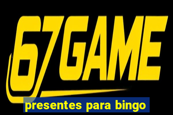 presentes para bingo